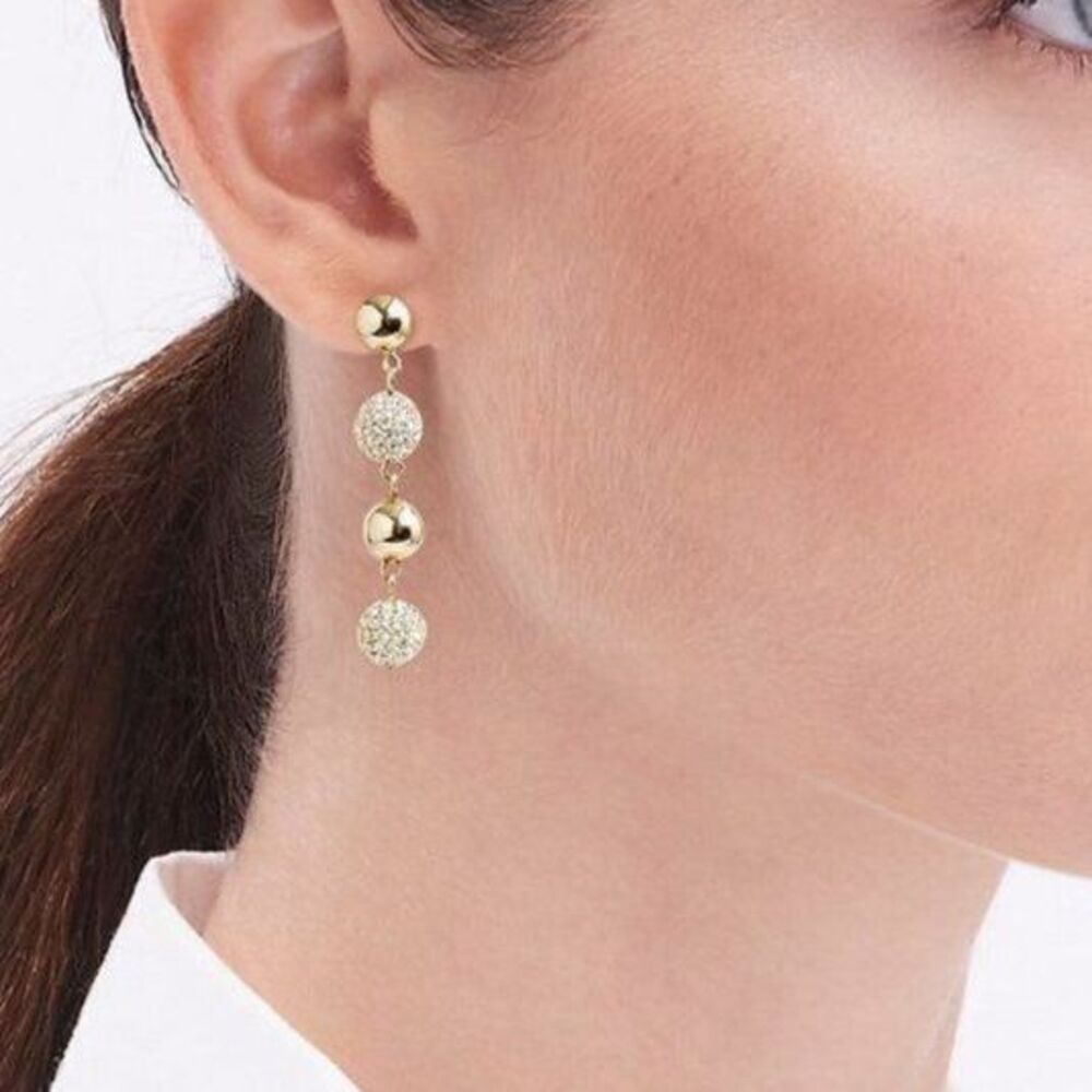 J Crew Women's‎ Earrings Elegant Gold Drop BaubleNEW $49